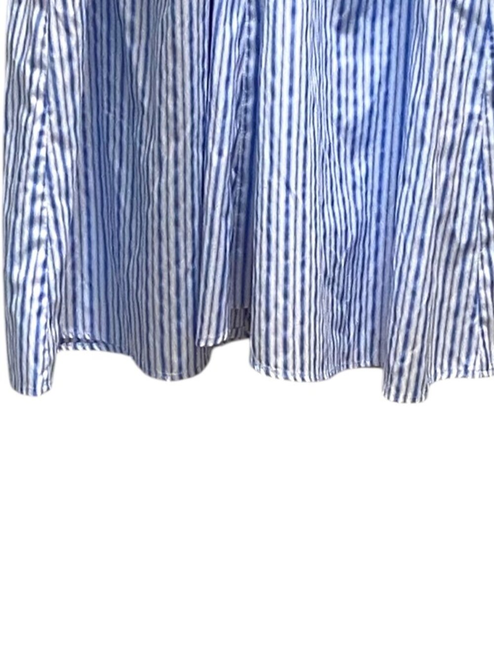 Bardot Cut Out Striped Maxi Dress Blue Size XS Coastal Preppy Cottagecore Summer - Picture 9 of 15